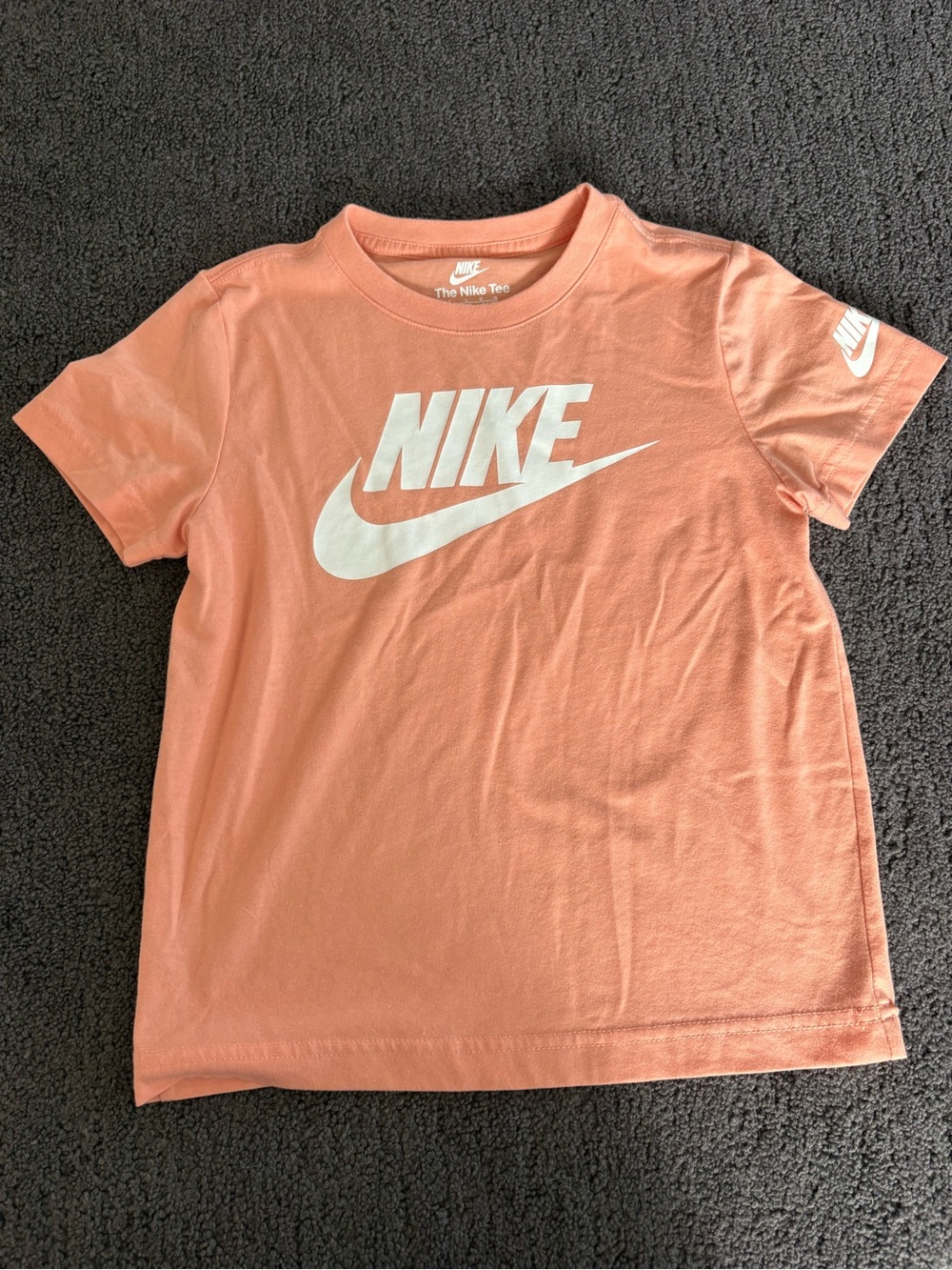 Unisex Nike Kids' Short Sleeve Logo Tee in Coral